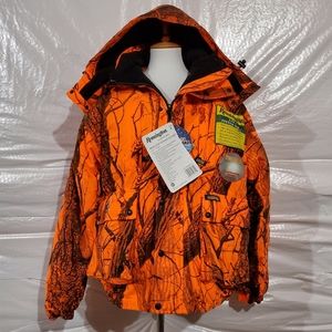 NWT Men's Remington Orange Camo Coat Size Large